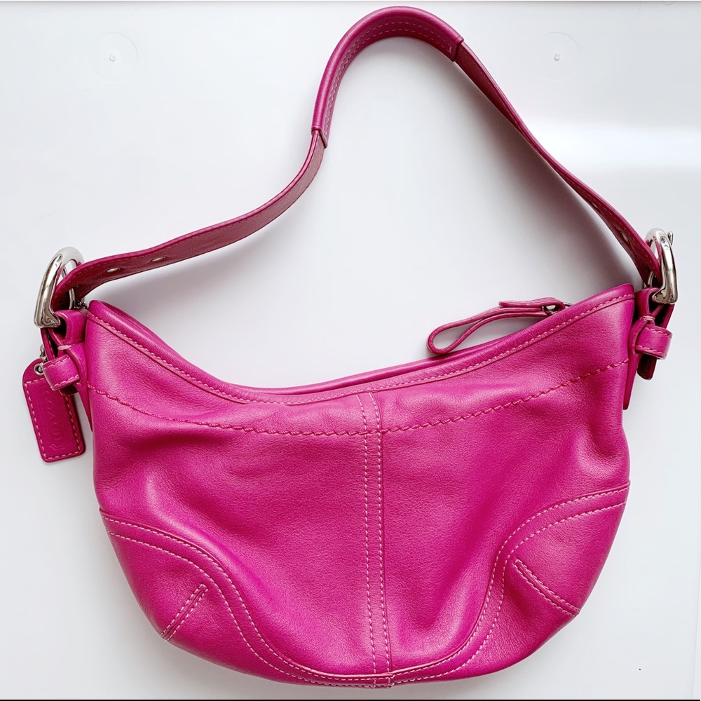 Coach Magenta Small Hobo Bag